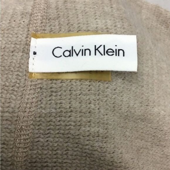 Calvin Klein Women’s Infinity Sweater Scarf, Khaki, 31”x10” - Picture 4 of 8